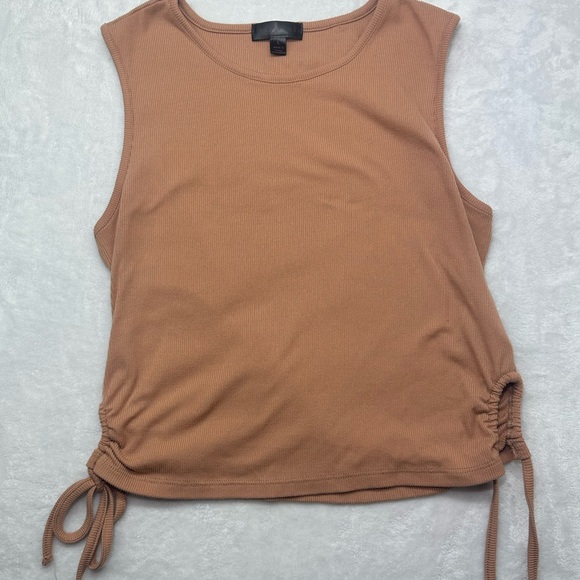 Tops - Brown Sleeveless Top